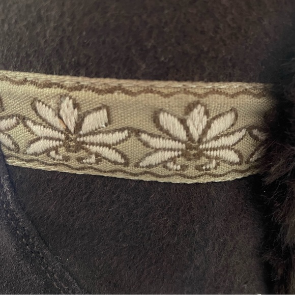 BEARPAW Women's Floral Tess Faux Fur-Trim Duck Boot Winter White US 6M / EUR 37 - Picture 5 of 8